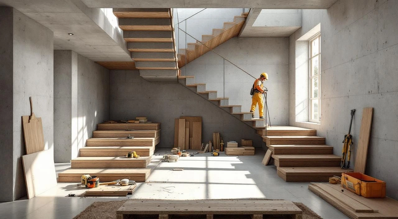 Bois pour Escalier Béton : Guide Complet 2026 (Types, Pose, Prix)