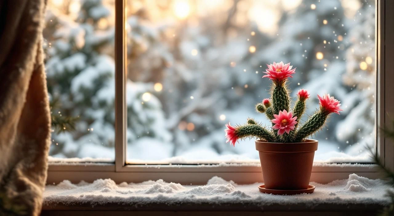 Cactus de Noël dehors ou dedans : où le placer selon la saison