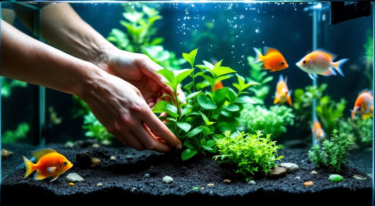 Comment planter dans un aquarium déjà en service sans stresser poissons