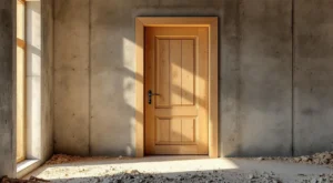 Porte fin de chantier bois 2026 : guide complet pose et prix